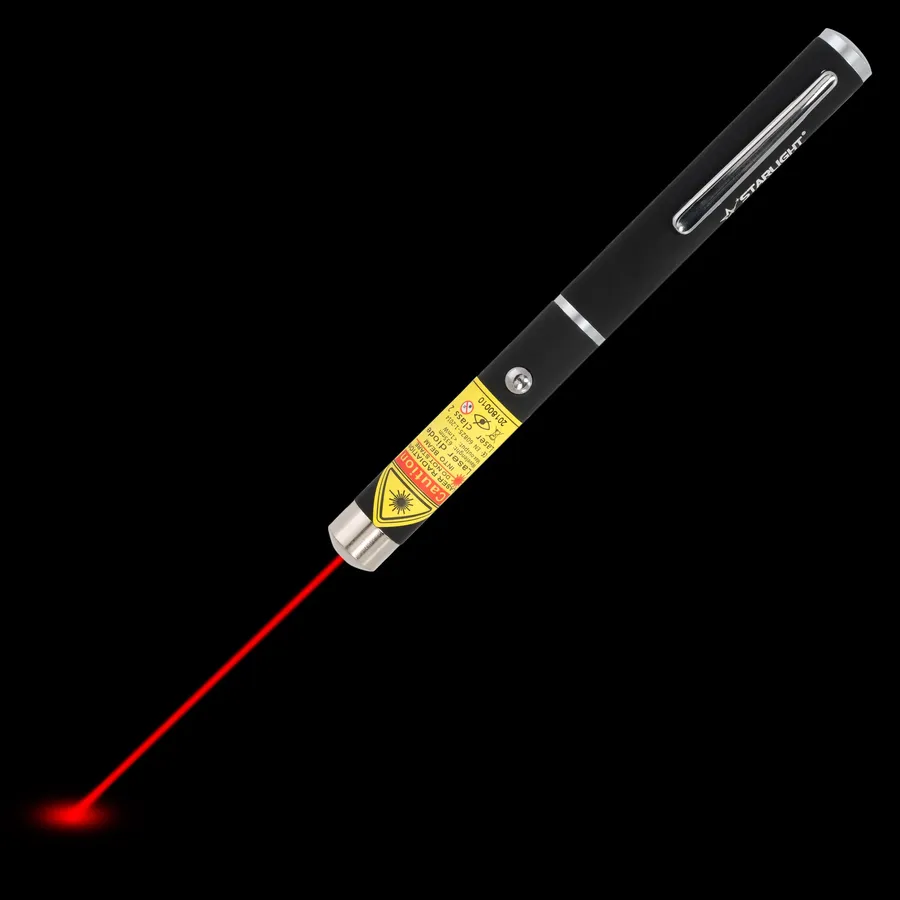 Starlight M1 roter Laserpointer Stift mit sichtbarem Laserstrahl im Dunkeln