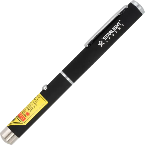 Starlight M1 roter Laserpointer Stift schräg von vorn gesehen