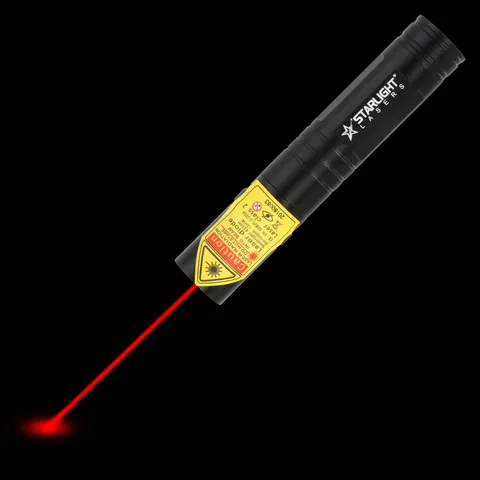 Starlight R2 Pro kompakter roter Laserpointer mit sichtbarem Laserstrahl im Dunkeln