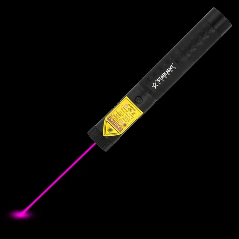 Starlight V1 Pro violetter Laserpointer mit sichtbarem Laserstrahl im Dunkeln